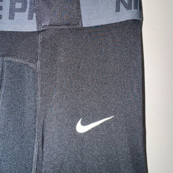 Nike Pro NBA Player Team Issue 3/4 Compression Tights Black Men DN1547-010 - Picture 6 of 12